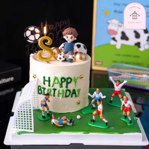 ตุ๊กตานักฟุตบอล โมเดลนักฟุตบอล ฟุตบอล นักบอล ตกแต่งเค้ก