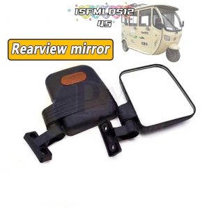 ISFMLDS1245 กระจกรถสามล้อไฟฟ้า 2 ชิ้น, กระจกมองข้างสามล้อแบบปิดความละเอียดสูง, 360° กระจกมองข้าง Ebike ซ้ายและขวา