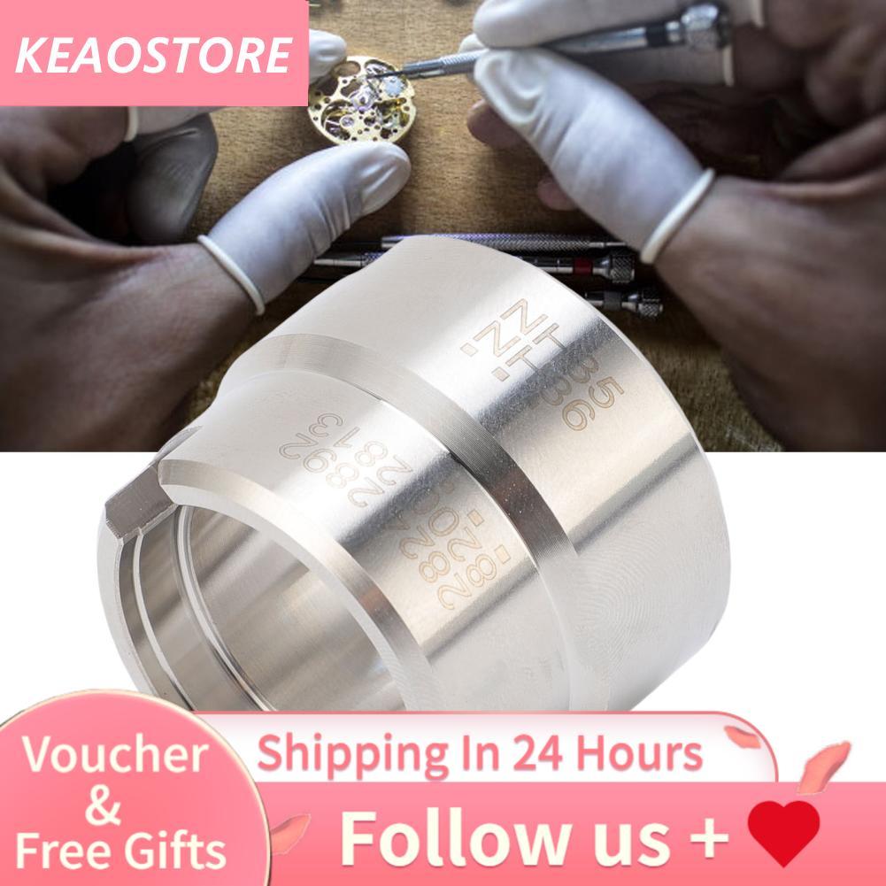 Keaostore-th ZJchao อลูมิเนียมนาฬิกาผู้ถือเครื่องมือซ่อมฐาน 2824 2892 NH35 NH36 สองด้านการออกแบบตามหลักสรีรศาสตร์พร้อมแผ่นกันลื่นสำหรับผู้ที่ชื่นชอบช่างซ่อมนาฬิกา