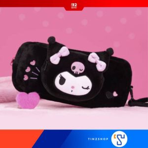 [ส่งด่วน] [Switch2] GeekShare Kuromi Plush Carrying Bag Nintendo Switch 2 : กระเป๋าลายคุโรมิใส่นินเทนโดสวิทซ์2 : Tinzhop