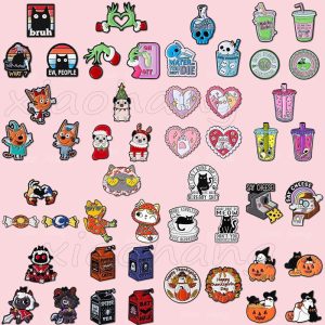 ชุดเข็มกลัดลายการ์ตูนน่ารัก 2-4 ชิ้น/เซ็ต เคลือบเงางาม เหมาะสำหรับเป็นของขวัญให้เพื่อน