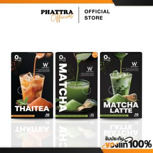 WINK WHITE MATCHA PURE & LATTE & THAITEA ชาเขียวมัทฉะ 2 สูตร เพียวมัทฉะ [1 กล่อง 15 ซอง] มัทฉะลาเต้ [1 กล่อง 10 ซอง]