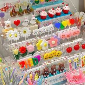 เทียนวันเกิดน่ารัก เทียนแฟนซีตกแต่งเค้กวันเกิด