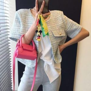 blue เสื้อแขนยาว ผู้หญิง พร้อมส่ง คาร์ดิแกน กระดุม เบลเซอร์ สไตล์เกาหลี ฤดูหนาว XL