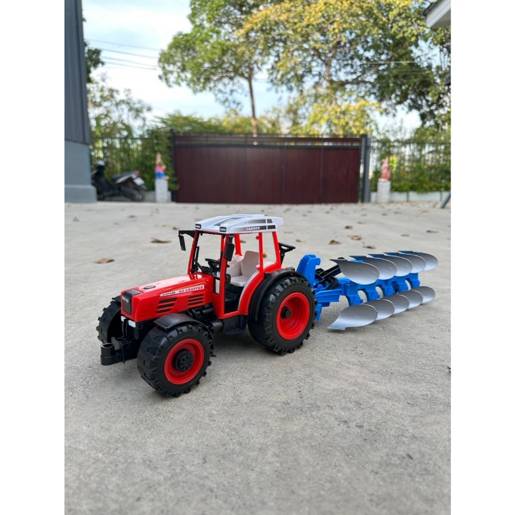 รถไถพรวนดิน รถแทรกเตอร์พรวนดิน คันใหญ่ มีลาน ของเล่นเด็ก No.รถไถพรวนดิน8808