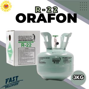 น้ำยาแอร์ R22 ยี่ห้อ ORAFON 3kg ไม่รวมน้ำหนักถัง ออกใบกำกับภาษีได้