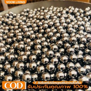 จัดส่งตลอด 24 ชั่วโมง ลูก8มิล ลูกเหล็กร่อนเงา ขนาด 8mm ถุง 1 กิโลกรัม ( ประมาณ 480-500ลูก )