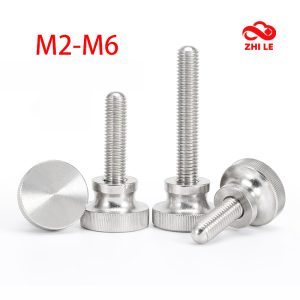 M2-M6 Knurled Step High Head Hand กระชับสกรู Bolt Thumb สกรู 304 สแตนเลสผ้าม่านผนังแก้วมือกระชับไหล่สลักเกลียว GB834 M2.5 M3 M4 M5