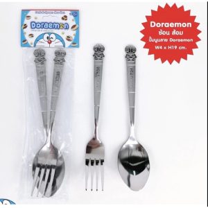 ช้อนส้อม ช้อนส้อมการ์ตูน ช้อนส้อมโดเรม่อน