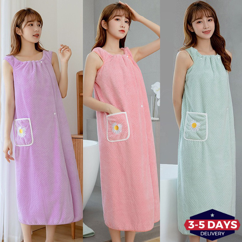 [จัดส่ง 3-5 วัน]ผ้าคลุมอาบน้ําสําหรับเดินทางพร้อมกระเป๋าเก็บ | การออกแบบแบบพับได้ขนาดกะทัดรัด, กระโปรงคลุมด้วยโรงแรม/บ้าน/ชุดว่ายน้ํา, สลิมฟิต 120-160ปอนด์