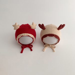 [3-18 เดือน] หมวกถักสำหรับเด็ก แบบเกาหลี ฤดูใบไม้ร่วงและฤดูหนาว ออกแบบเป็นสัตว์เพื่อปกป้องหู หมายเลขผลิตภัณฑ์ QN510