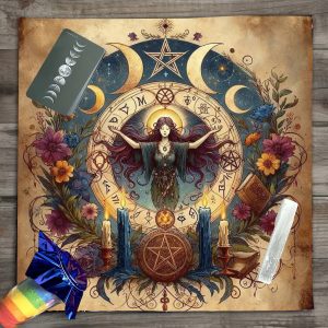 ผ้าแท่นบูชาแม่มดแห่งเสน่ห์: คลายสิ่งมหัศจรรย์ของพิธีกรรมลึกลับ