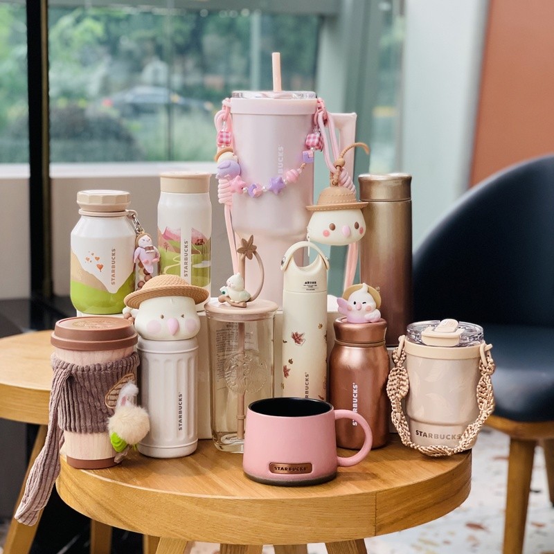 สตาร์บัคส์ฤดูใบไม้ร่วงคอลเลกชันน่ารักนกแก้วสามเหลี่ยมแก้วแก้วขวดนมกระติกน้ําร้อนเดินทางแก้วน้ําของขวัญ