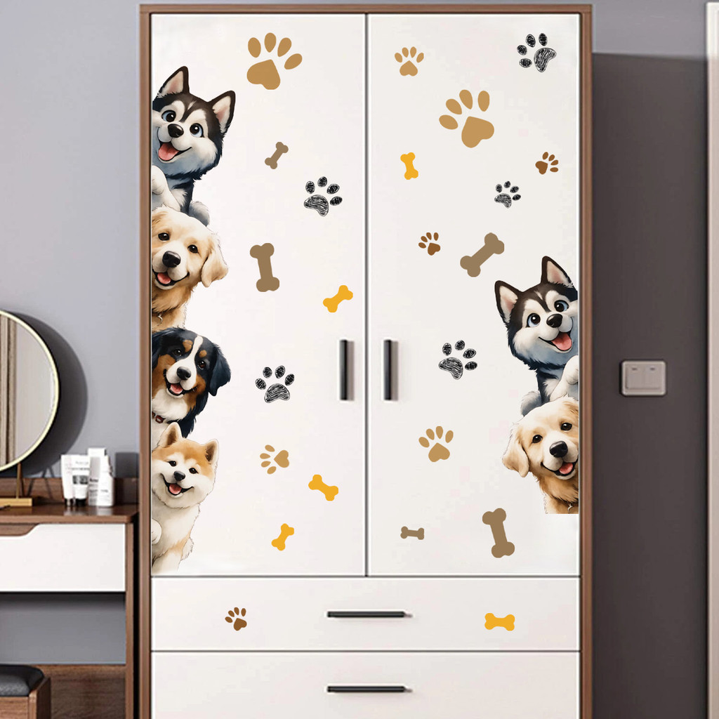 สัตว์เลี้ยงสุนัขสติ๊กเกอร์ติดด้วยตนเองสติ๊กเกอร์ติดผนังร้านสัตว์เลี้ยงประตูตู้เสื้อผ้าสติ๊กเกอร์ตกแต่งพาร์ทเมนท์เดียวตกแต่งสติ๊20251127