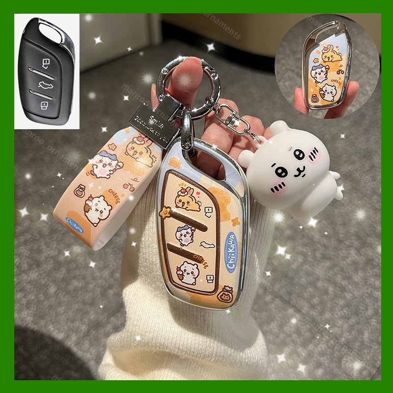 พร้อมส่ง เคสกุญแจรถยนต์ ลาย MG5 MG4 MG VS ZS hsezs EZS MG HS EV ปลอกกุญแจรถยนต์ key case