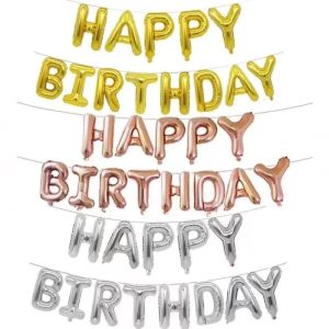 ลูกโป่งฟอยล์ ลูกโป่งขนาด 16 นิ้ว ลูกโป่งตัวอักษร ลูกโป่งตัวเลข ของตกแต่งปีใหม่ งานปาร์ตี้