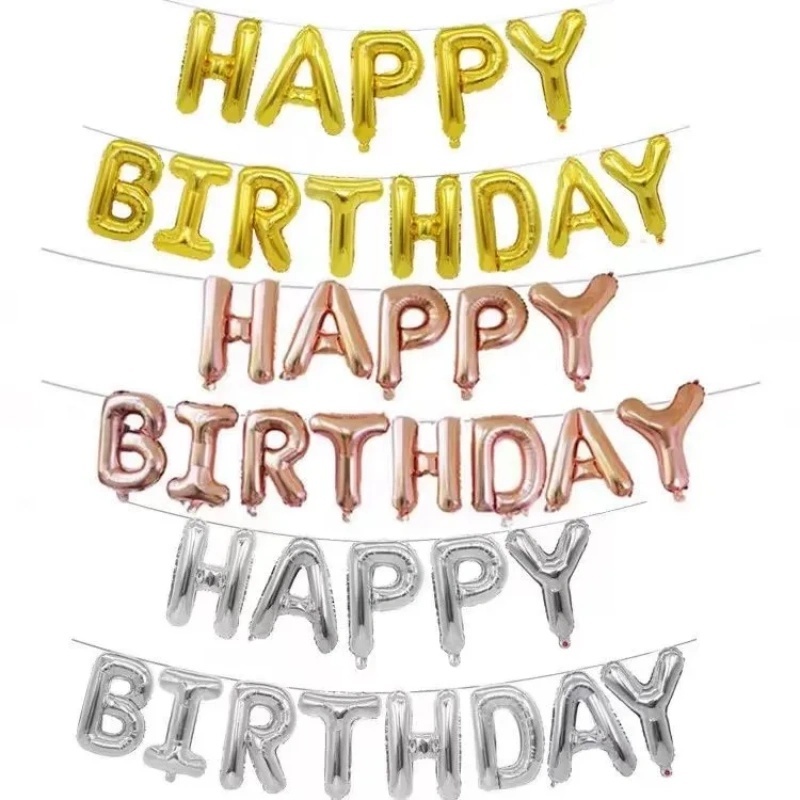 ลูกโป่งฟอยล์ ลูกโป่งขนาด 16 นิ้ว ลูกโป่งตัวอักษร ลูกโป่งตัวเลข ของตกแต่งปีใหม่ งานปาร์ตี้