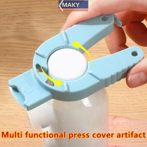 MAKY 2 ชิ้นที่เปิดขวดกระป๋องพลาสติกขวดน้ํา Gripper Jar ฝาปิด Remover ดึงแท็บซุปสําหรับมืออ่อนแอผู้สูงอายุ TH