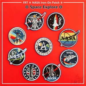 แผ่นผ้า ปักลายนักบินอวกาศ Nasa สำหรับตกแต่งเสื้อผ้า 1 ชิ้น