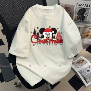 【พร้อมส่ง】 BCKR Christmas มิกกี้ เสื้อ วันคริสต์มาส แฟชั่น ใส่สบายoversize คอกลม เสื้อผญ เสื้YG2768