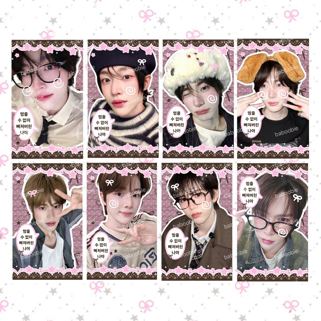 ꒰ Baboobie ꒱ RIIZE Photocard Fanmade โฟโต้การ์ด