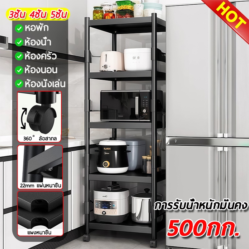 ⚡โครงเหล็ก⚡ชั้นวางของ ชั้นวางเหล็ก ชั้นวางของมีล้อ แข็งแรง ทนทาน รับน้ำหนักได้ถึง1200 KG ประกอบง่าย อเนกประสงค์ ชั้นวางค