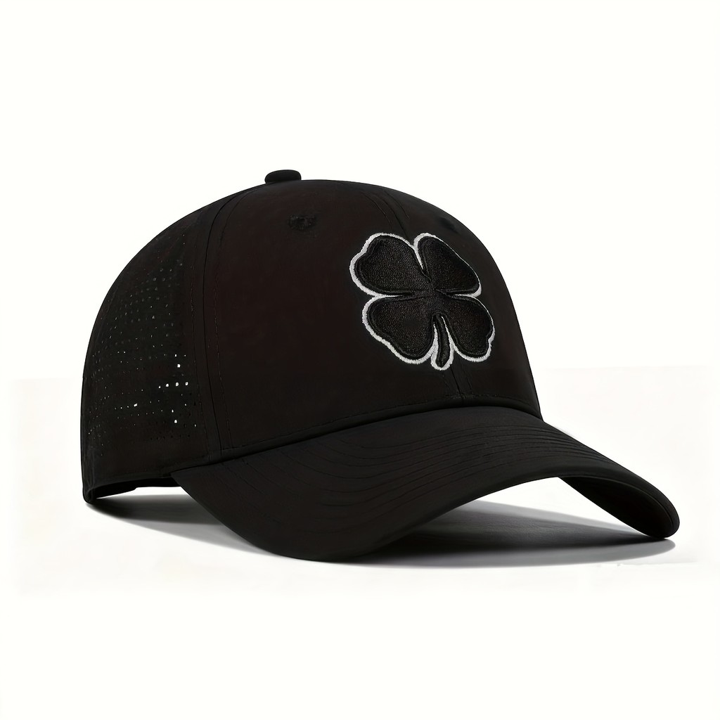 หมวกโคลเวอร์หมวกชีวิตนําโชค ไม่จํากัดเพศ เย็บปักถักร้อยสีดําของขวัญคริสต์มาสของขวัญวันพ่อทางเลือกที่สมบูรณ์แบบสําหรับครอบครัวเพื่อนพี่น้องของขวัญวันวา