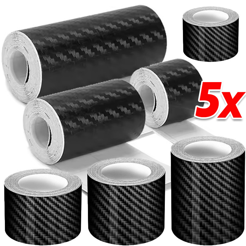 1/3/5Rols 3D สติ๊กเกอร์คาร์บอนไฟเบอร์ – แถบฟิล์มป้องกันรอยขีดข่วนกันน้ําอัตโนมัติ