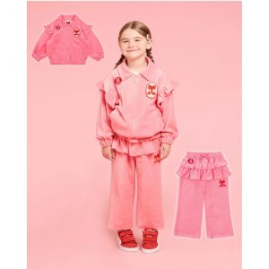 「สินค้าลิขสิทธิ์แท้」IRIS KIDS 26 sprin IKS260002 Cotton Candy Dream สไตส์เกาหลี ผ้านุ่มใส่สบาย เสื้อผ้าเด็ก