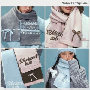 [พร้อมส่ง/โค้ดส่วนลด25%] Weekend Hub Scarf ผ้าพันคอ สินค้าของแท้100% ✨