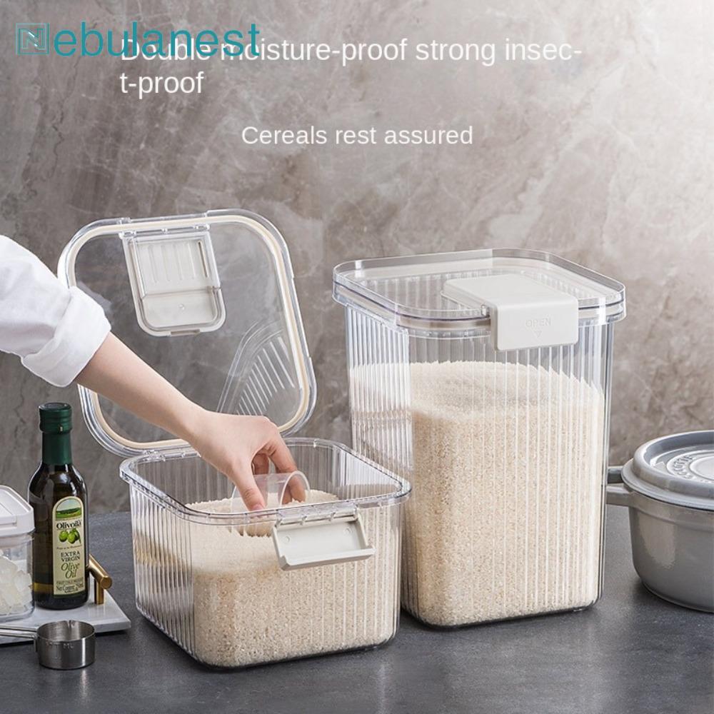 ตําแย ถังข้าวในครัวเรือน, กล่องข้าวปิดผนึกกันแมลงความจุขนาดใหญ่, โถเมล็ดพืชในครัวแบบพกพากันความชื้น