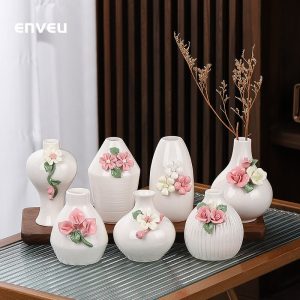 มือหยิกดอกไม้เซรามิกรูปแบบศิลปะ ขนาดเล็ก สำหรับตกแต่งบ้าน ห้องนั่งเล่น หรือเป็นของขวัญพิเศษ