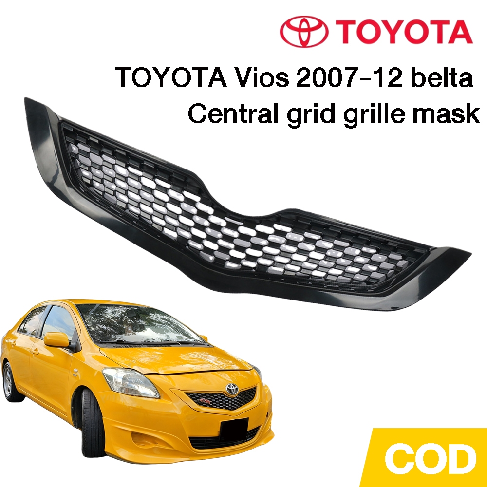 กระจังหน้า toyota Vios 2007-2012 belta สีดำ