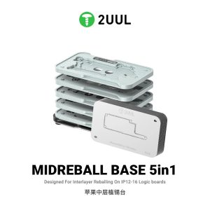 2UUL กรอบกลาง BGA Reballing Stencil Platform BH13 ชุดเครื่องมือชุดสําหรับ IPhone 12-16 Series Logic Board Repair