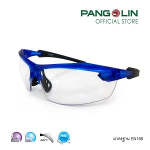 แว่นตานิรภัย แว่นตาเซฟตี้ Pangolin (แพงโกลิน) รุ่นGLSS0115-0116 (LB-017+) เลนส์ ใส เทา