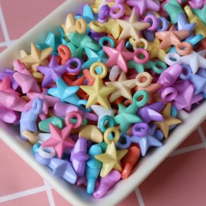 จี้ดาวแหลมพาสเทล(คละสี)size13mm “Made in Japan”