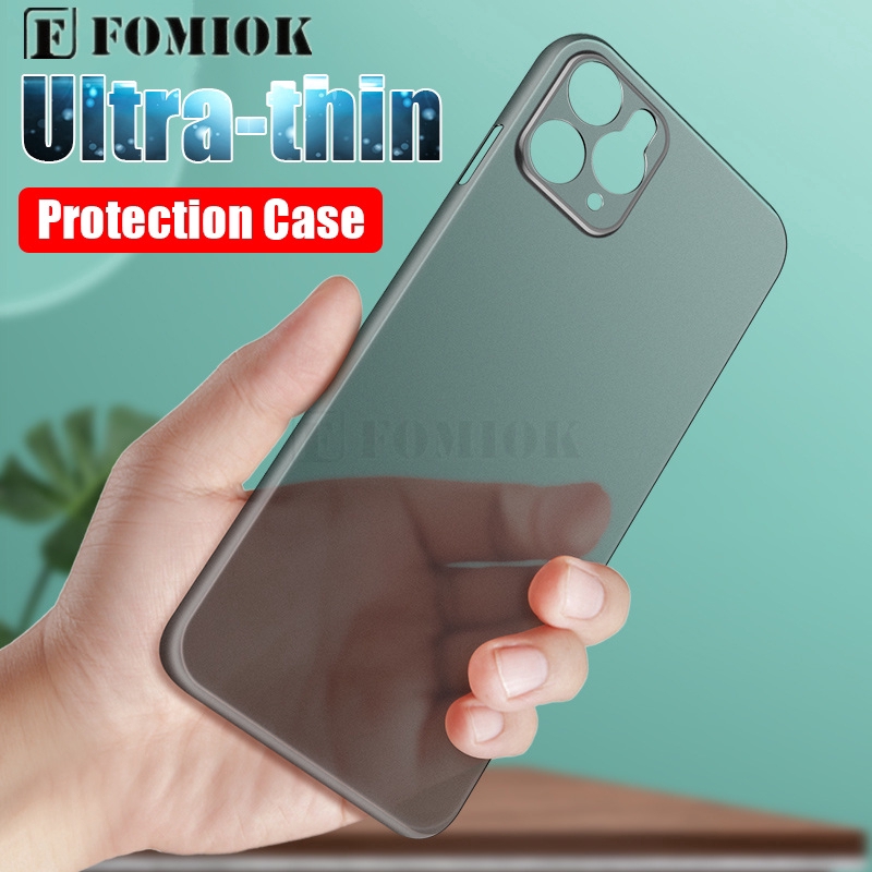 0.2 มม. เคสบางเฉียบขนาด สำหรับ iPhone 11 Case 7 8 Plus 5 6s SE 2020 เลนส์กล้อง PP แบบกันกระแทกป้องกันกลับ TPU เคสนุ่ม For iPhone 12 Pro XR XS Max