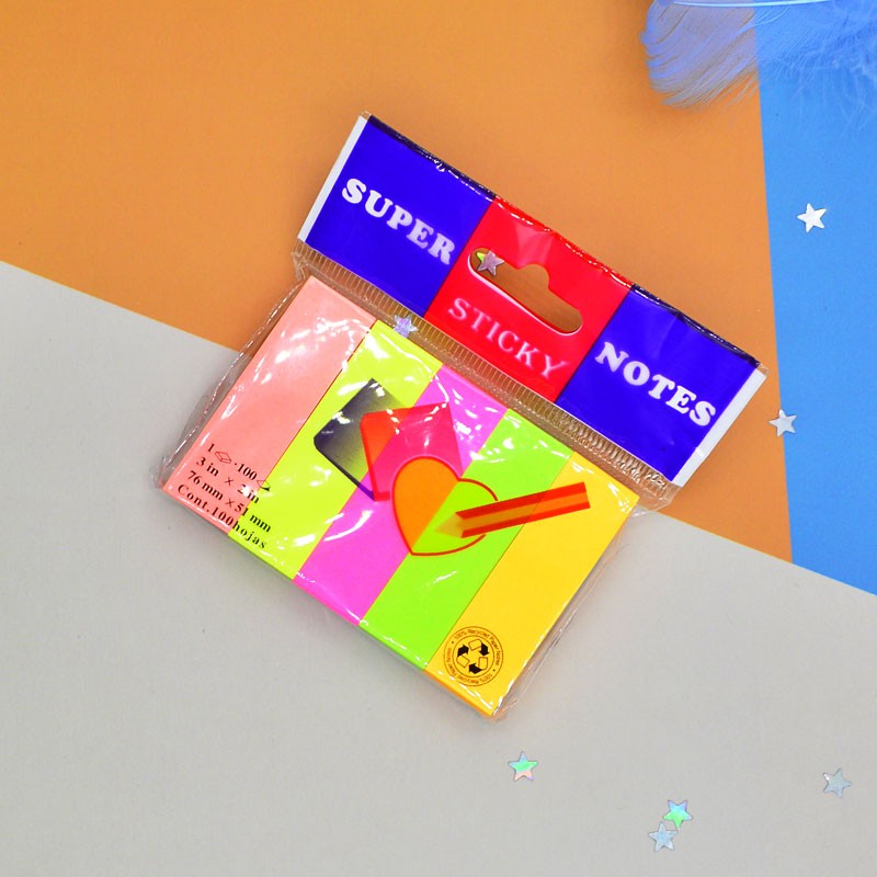 พร้อมส่ง★★ กระดาษโน้ต กระดาษโน๊ต(232 HUA) กาวในตัว Sticky Note แบบ เล็ก 5 สี