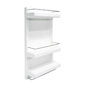 QUEEN ชั้นวางของติดผนัง 3 ชั้น BELL ขาว