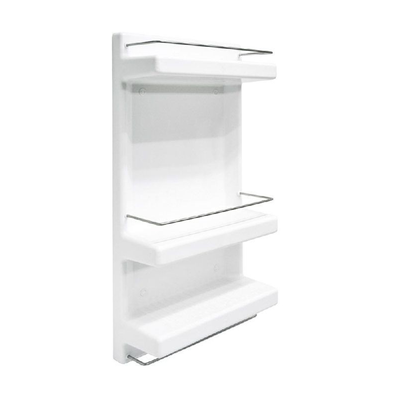 QUEEN ชั้นวางของติดผนัง 3 ชั้น BELL ขาว