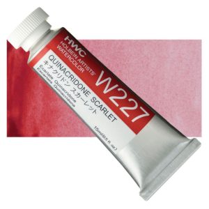 Quinacridone Scarlet (Cherry red) W027/W227 SerC 5/15ml  สีน้ำโฮลเบน Japan Holbein Artist Watercolor