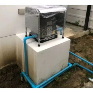 หลังคากันแดดกันฝนปั้มน้ำ แบบถังเหลี่ยมขนาด ก×ย×ส 42×36×45 cm.