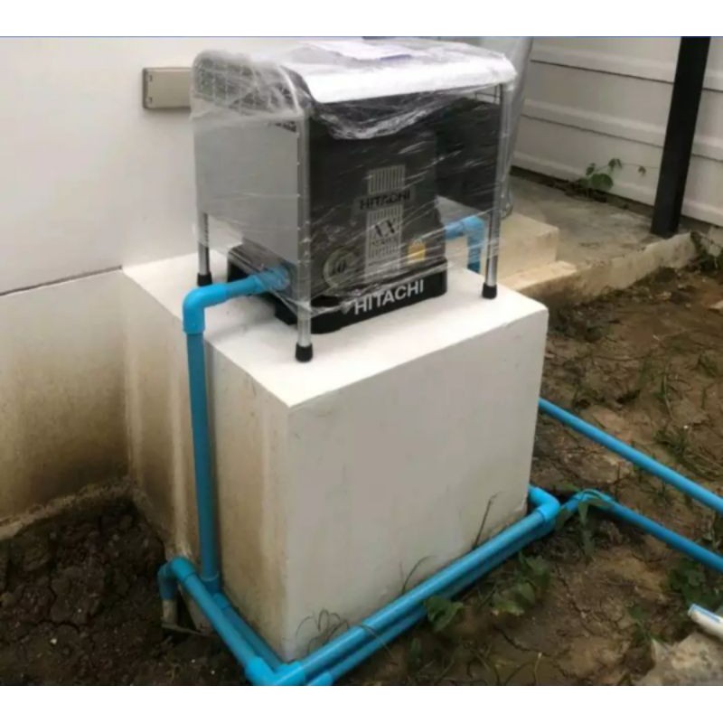 หลังคากันแดดกันฝนปั้มน้ำ แบบถังเหลี่ยมขนาด ก×ย×ส 42×36×45 cm.