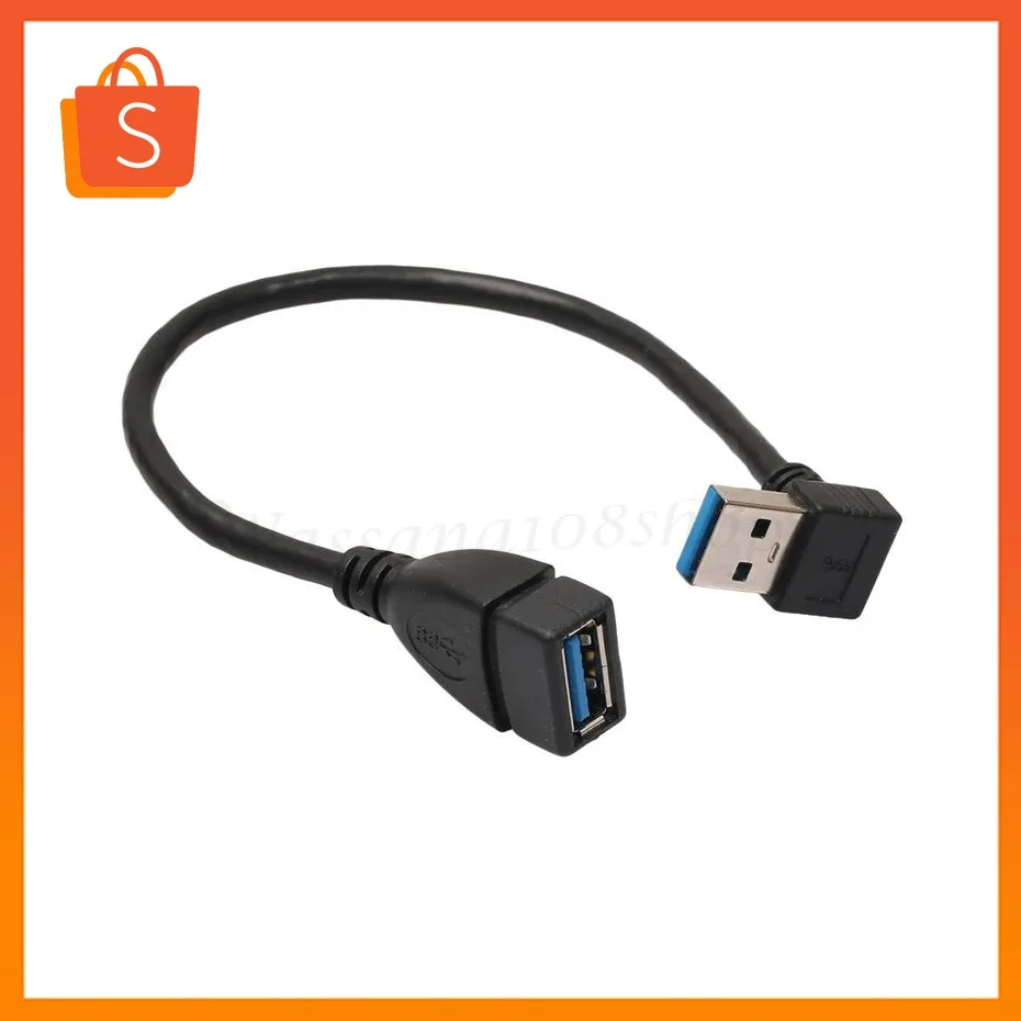 สาย USB 3.0 Right Angle 90 องศา 20 ซม.