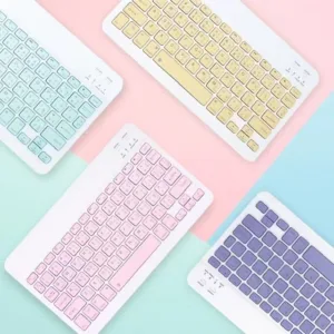 [Keyboardภาษาไทย-อังกฤษ] คีย์บอร์ดตัวบลูทูธ ใช้ได้ กับไอแพค ไอโฟน แท็บเล็ต ซัมซุง หัวเว่ย สินค้าพร้อมส่งมีหลายสี
