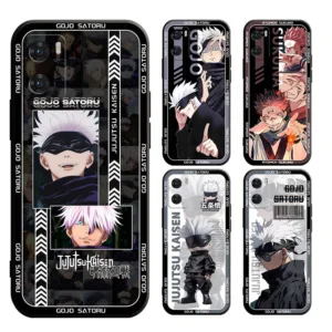 เคส OPPO A5 A9 A31 A12 A11K 2020 A3S A5S A7 F1S F5 F9 F11 F7 realme C1 A12E Pro โทรศัพท์มือถือแบบนิ่ม ผิวด้าน ลาย Gojo Satoru Itadori Yuji สําหรับ