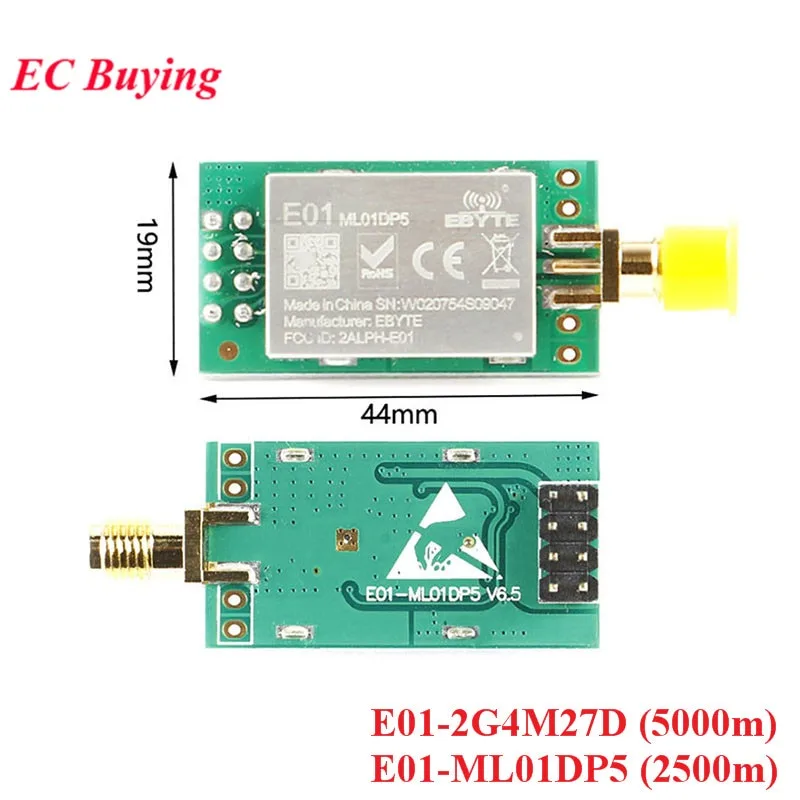 Nrf24l01 E01-Ml01Dp5 E01-2G4M27D 2.4g Nrf24L01P + Pa + Lna 2500m 5000 Rf