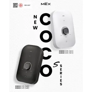 MEX เครื่องทำน้ำอุ่น  3500วัตต์ หม้อต้มทองแดง รุ่น COCO S35 / 4500วัตต์ รุ่น COCO S45 รับประกันศูนย์อะไหล่ 2ปี หม้อต้ม5
