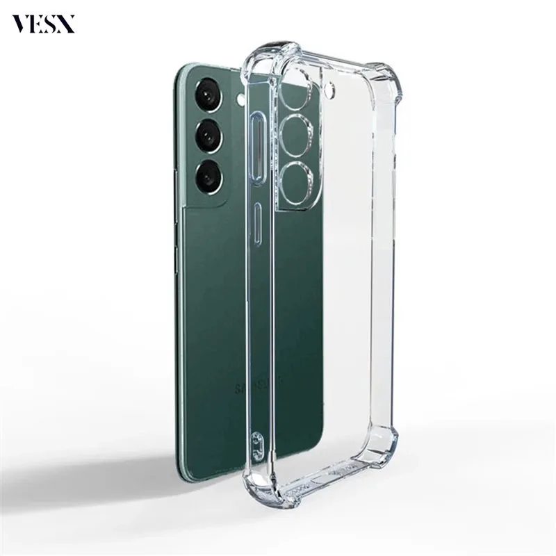 เคสใสกันกระแทกสำหรับ Samsung ss Galaxy S24 S23 S22 S21 S20 FE S10 Note 20 Ultra 10 Plus Pro 5G 4G 2023