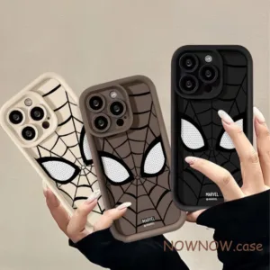 เคสโทรศัพท์มือถือแบบนิ่ม กันกระแทก ลายสไปเดอร์แมน ประดับเพชร สร้างสรรค์ สําหรับ iPhone 15 14 13 12 11 Pro MAX X XR XS MAX 7 8 Plus